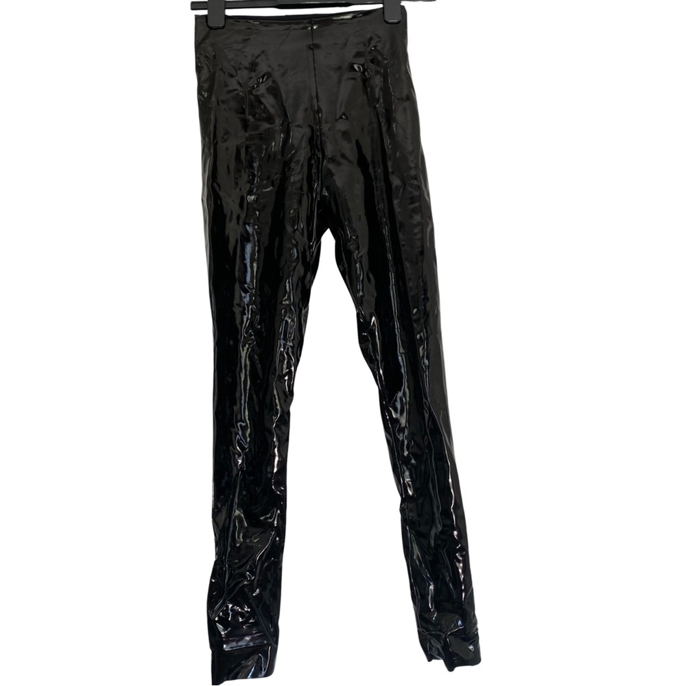 Commando Control Pleather spandex  leggings in black size small